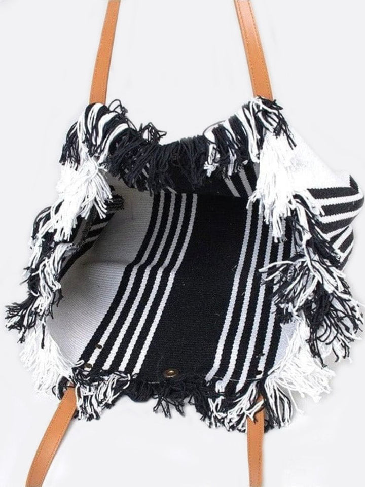 Cabas noir et blanc