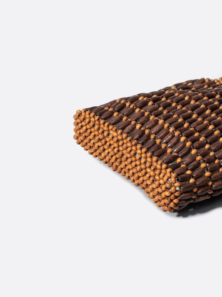 Sac à main en perles de bois