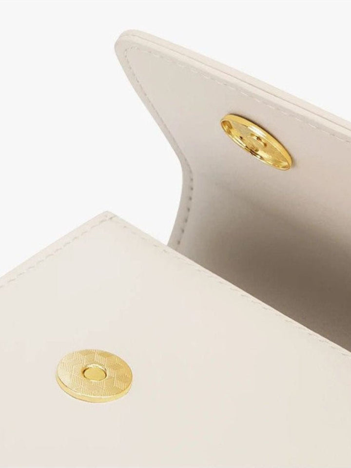 Sac bandoulière en cuir blanc