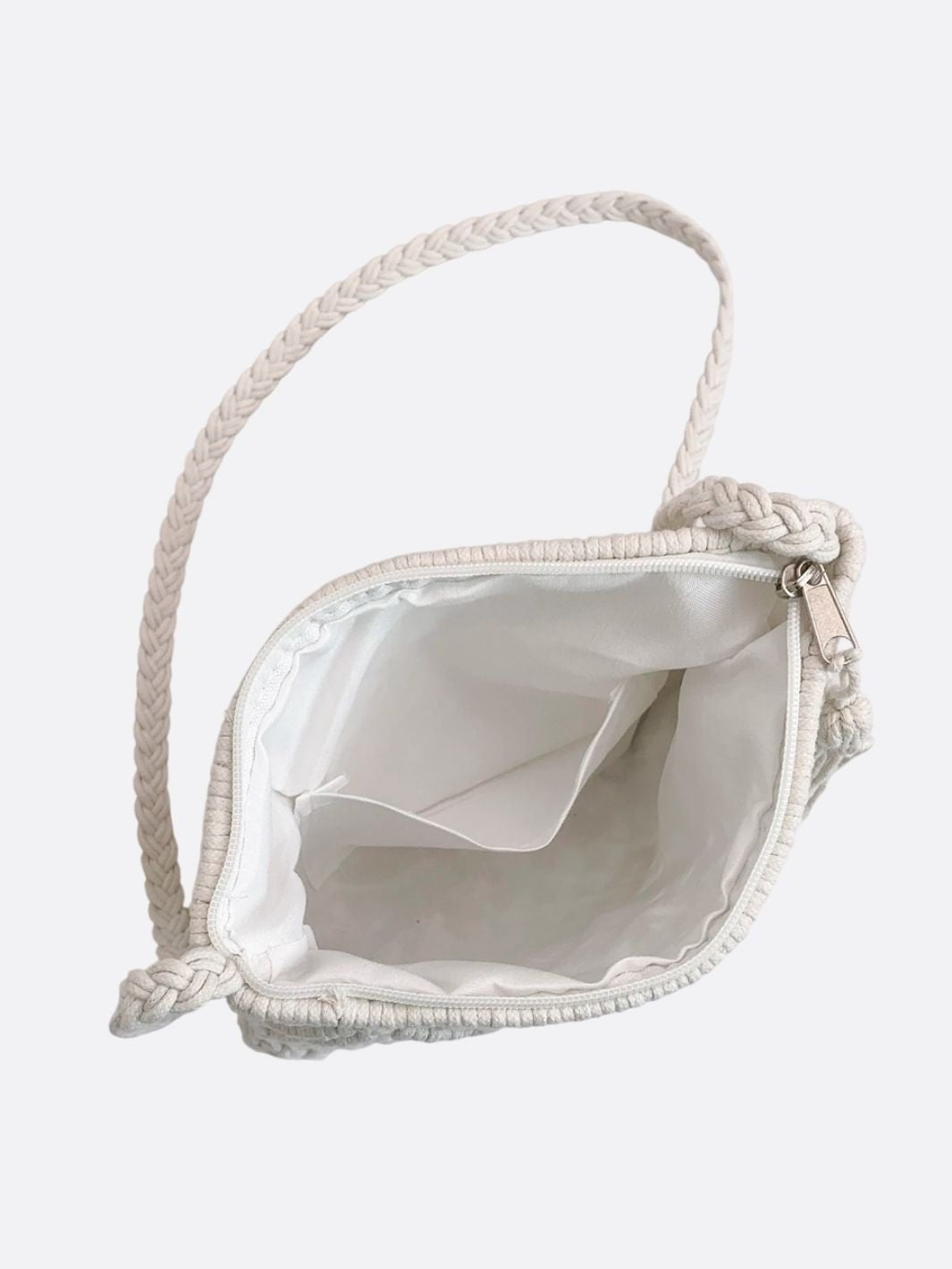 Sac besace en macramé