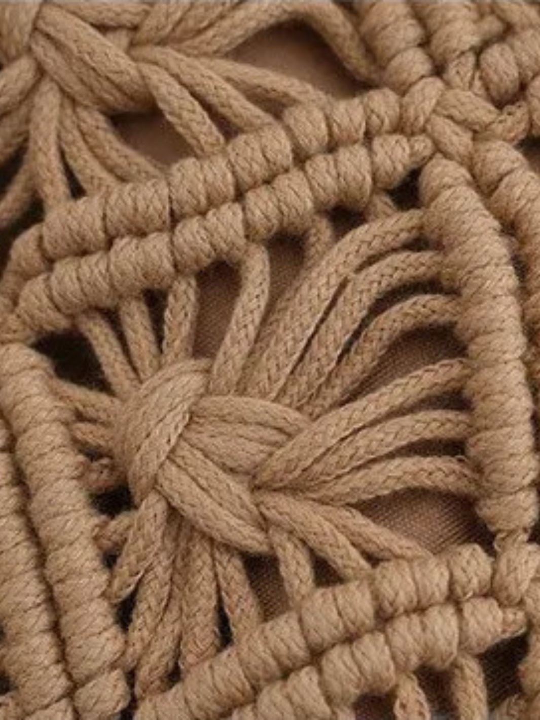 Sac besace en macramé