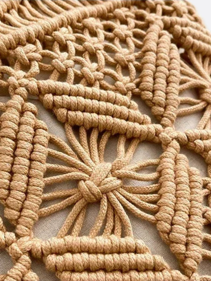 Sac en macramé avec franges